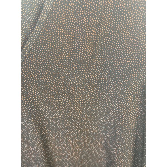 Zara Basic Womens XL Polka Dot Black & Red 3/4 Sleeve Blouse - Picture 5 of 7